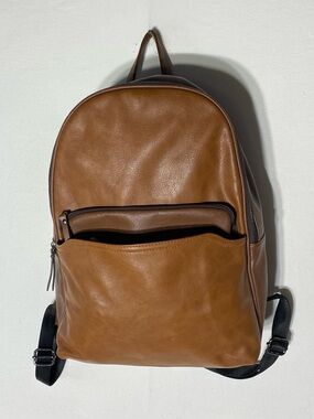 Call It Spring "Coastal" Cognac Faux Leather Backpack Book Bag